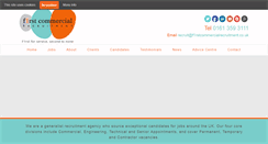 Desktop Screenshot of f1rstcommercialrecruitment.co.uk